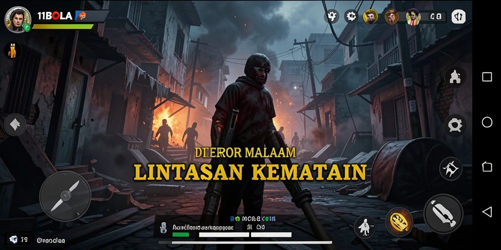 Tangkapan layar menampilkan momen menegangkan dalam game Horror.