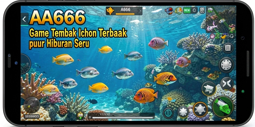 Tampilan gameplay seru dalam game Tembak Ikan AA666.