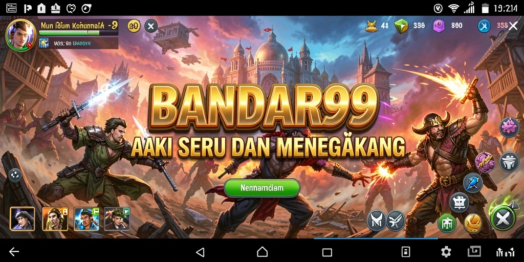 Tampilan gameplay BANDAR99 yang mendebarkan dan intens.