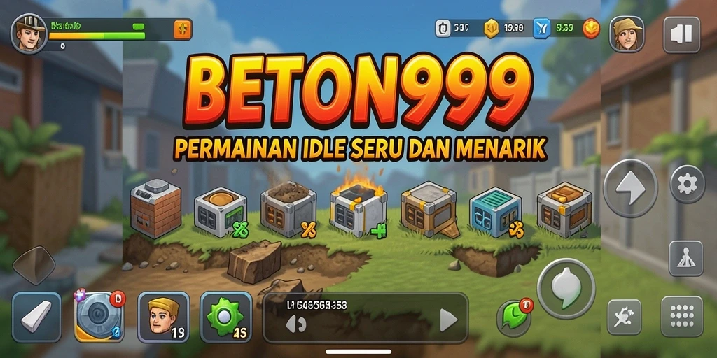 Tampilan gameplay BETON999 yang menarik dan sederhana dalam permainan Idle.