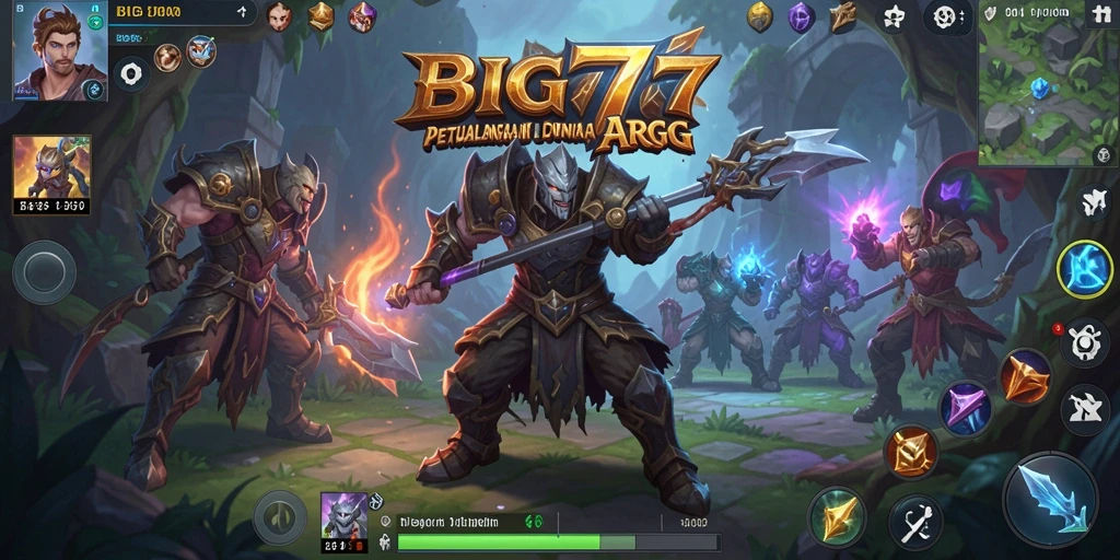 Tampilan gameplay menakjubkan dalam petualangan ARPG.
