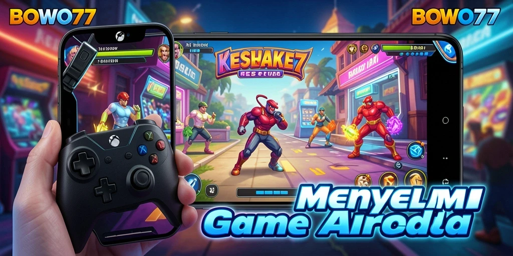 Screenshot permainan BOWO77 menampilkan momen seru dan grafis warna-warni gameplay.
