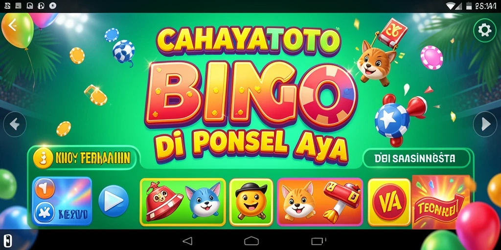 Tampilan gameplay seru dalam CAHAYATOTO Bingo