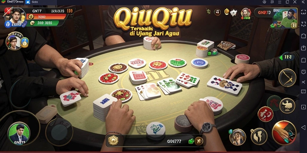 Tampilan gameplay QiuQiu yang seru dan menarik di GN777.