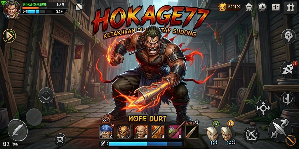 Gameplay HOKAGE77 menunjukkan momen menegangkan saat menjelajah lingkungan angker.
