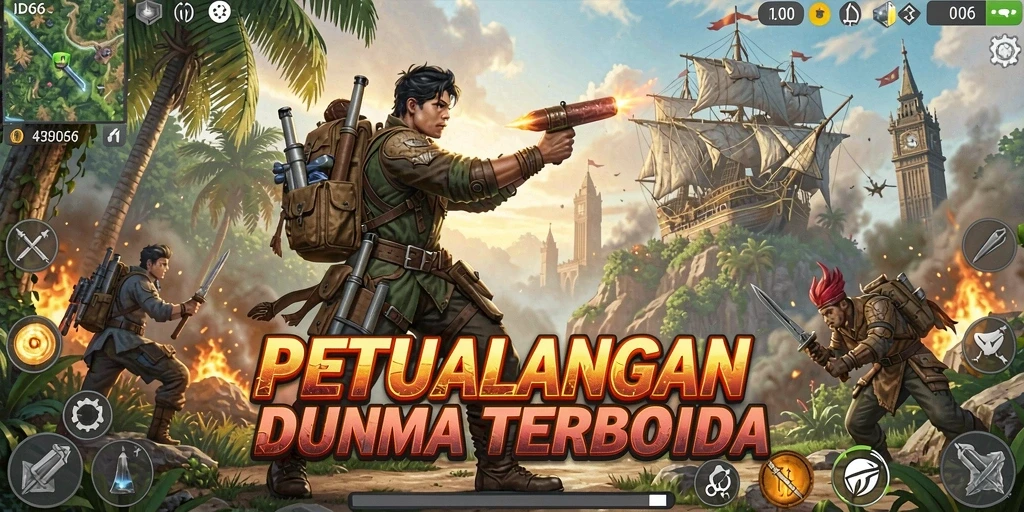 Tampilan gameplay ID66 dengan dunia terbuka yang luas dan menakjubkan.