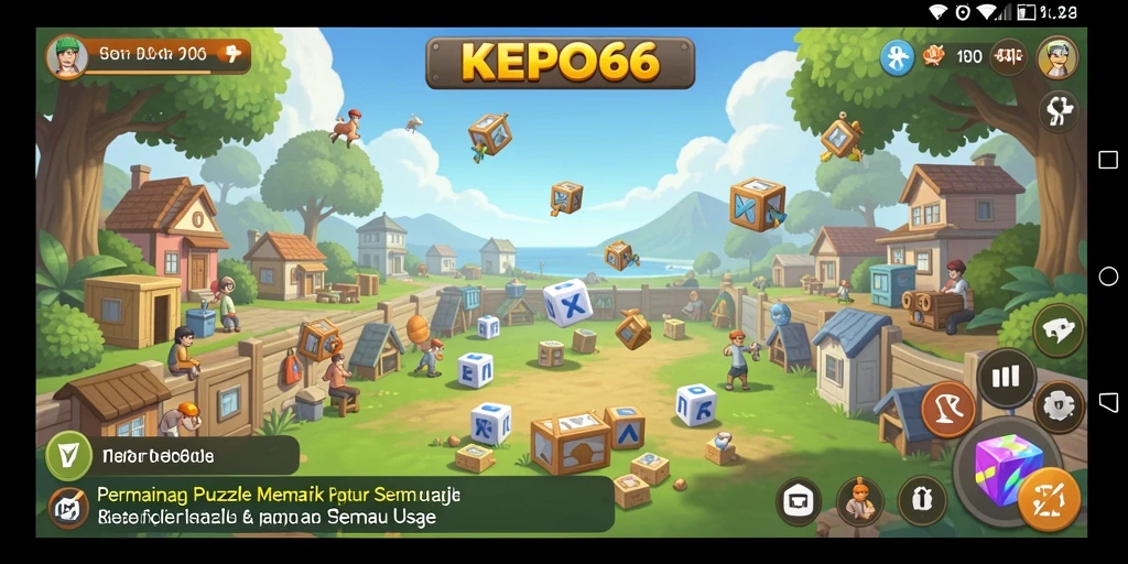 Gambaran gameplay puzzle yang seru di KEPO66.