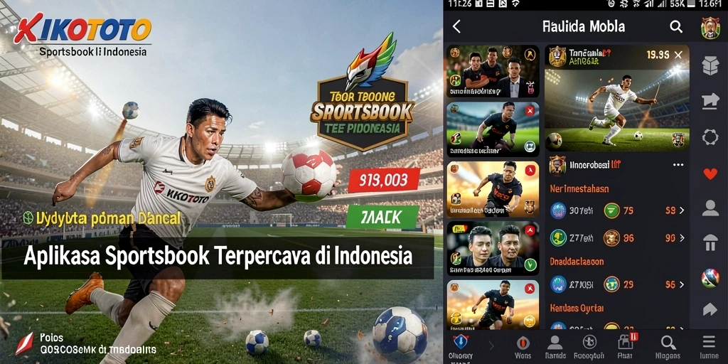 Tampilan utama KIKOTOTO dengan berbagai pilihan taruhan olahraga.