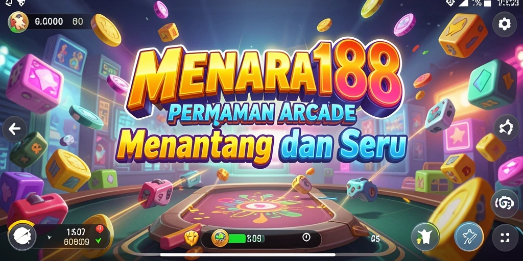 Screenshot gameplay MENARA188 dengan rintangan seru dan menara menantang.