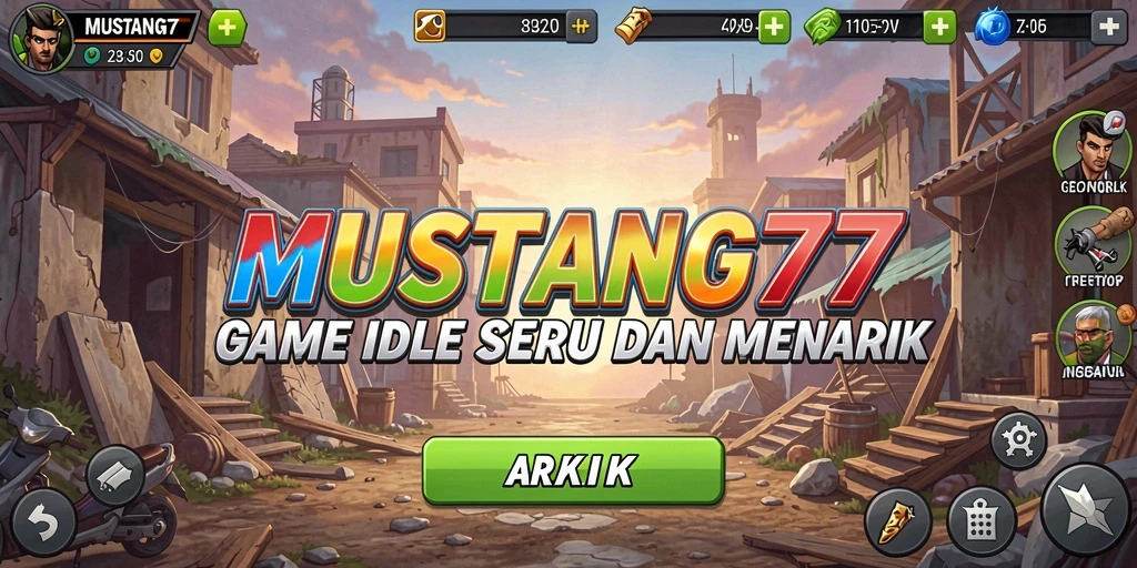 Tampilan gameplay menarik dari MUSTANG77 yang menggambarkan aktivitas Idle.