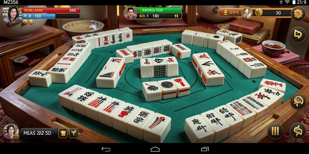 Tampilan gameplay Mahjong yang menantang dan menarik.