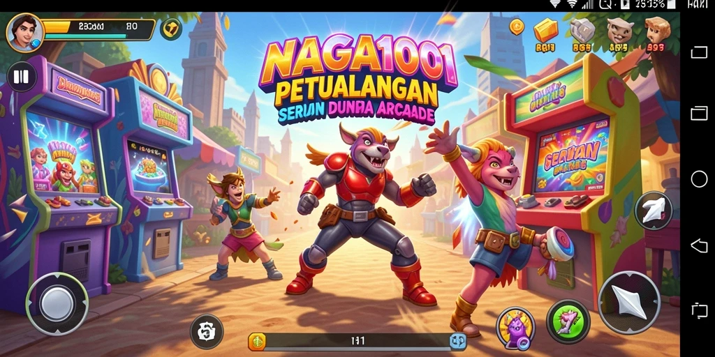 Tampilan gameplay seru NAGA1001 dengan karakter yang beraksi.