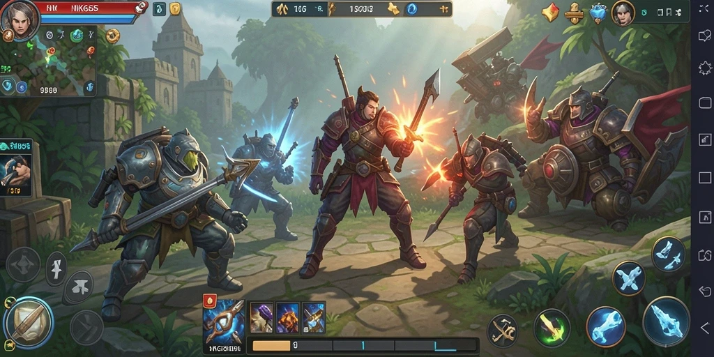 Screenshot gameplay NK666 menampilkan pertempuran seru dan strategi matang.