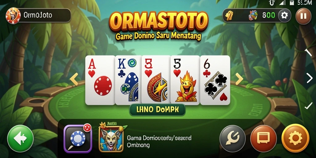 Gameplay seru dari ORMASTOTO saat bermain Domino bersama teman.
