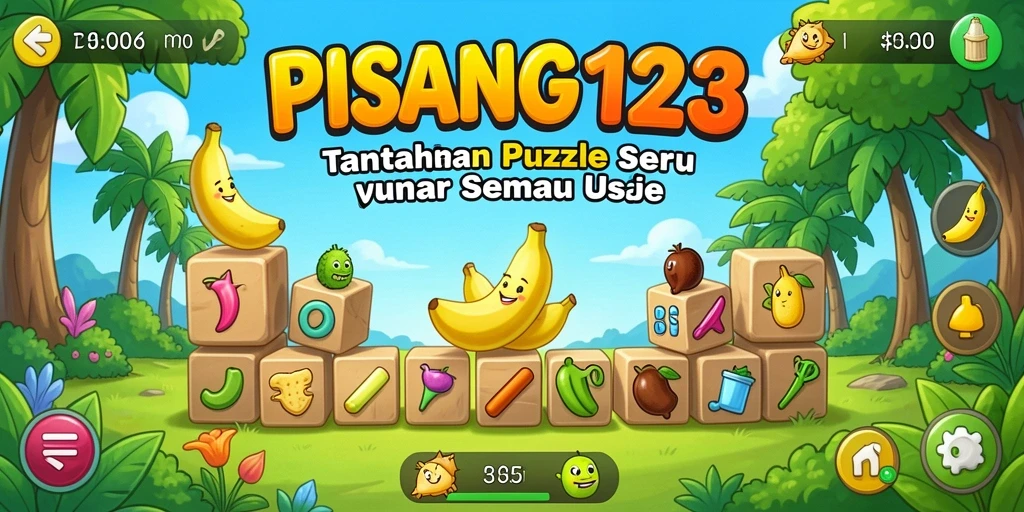 Tampilan gameplay PISANG123 yang menantang dan seru.