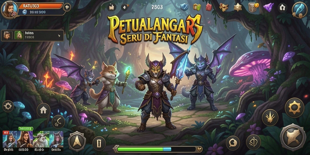 Tampilan gameplay menarik dari RATU303 yang mengajak pemain berpetualang.