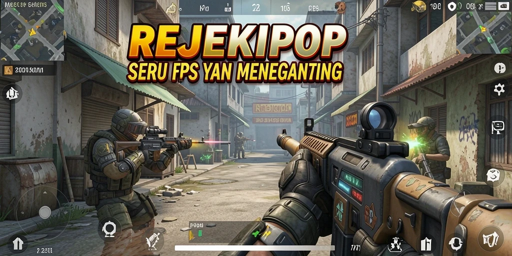 Tangkapan layar menampilkan aksi gameplay FPS yang intens.