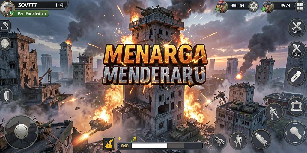 Tampilan gameplay SOV777 yang menarik dan menegangkan dalam Tower Defense.