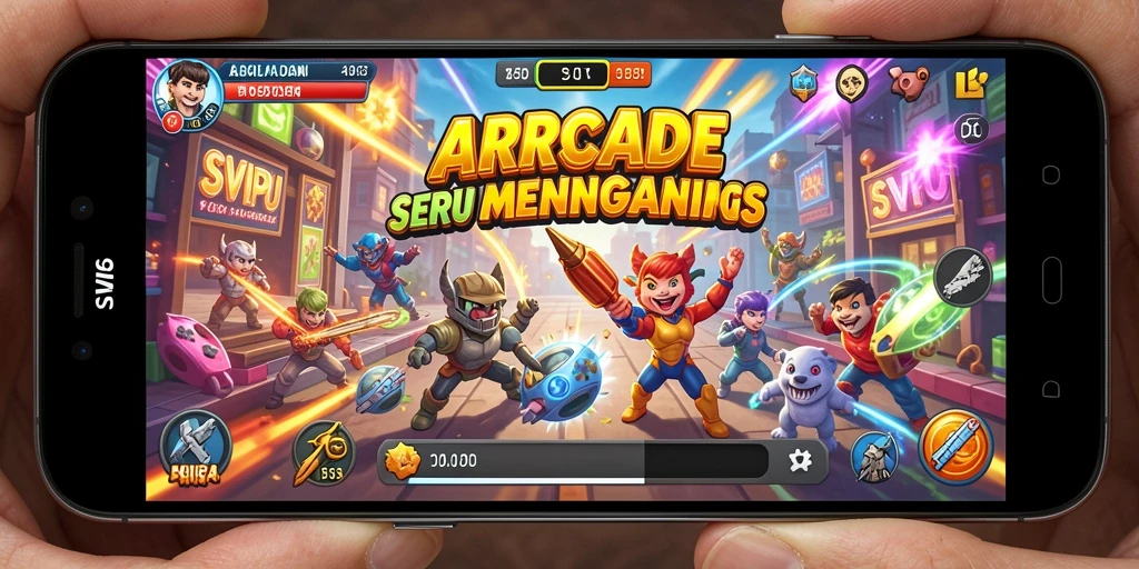 Screenshot menunjukkan momen seru gameplay SVIP6 yang mendebarkan.